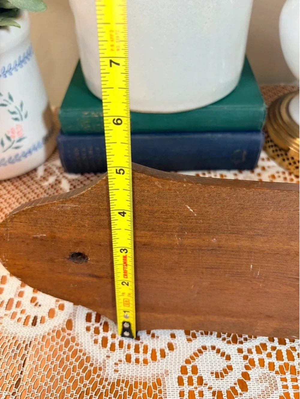 Vintage Wooden Wall Sconce Shelf Candle Holder Rustic Farmhouse Decor